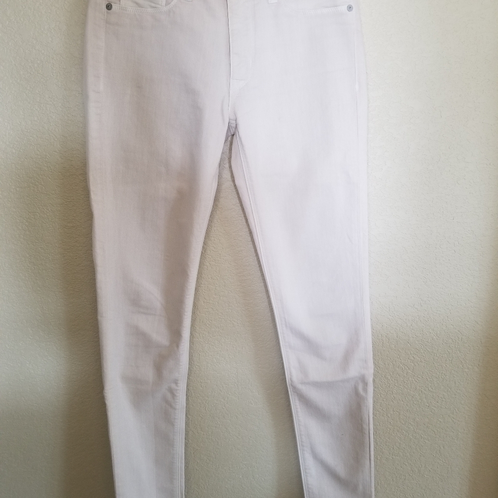 Hudson Skinny Jeans Cream Wash Size 26
